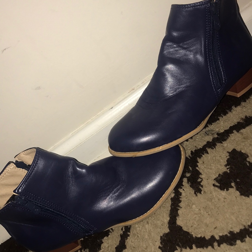 Navy blue boots